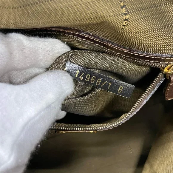 FENDI Zucca Canvas Hand Bag Brown - Picture 8 of 8